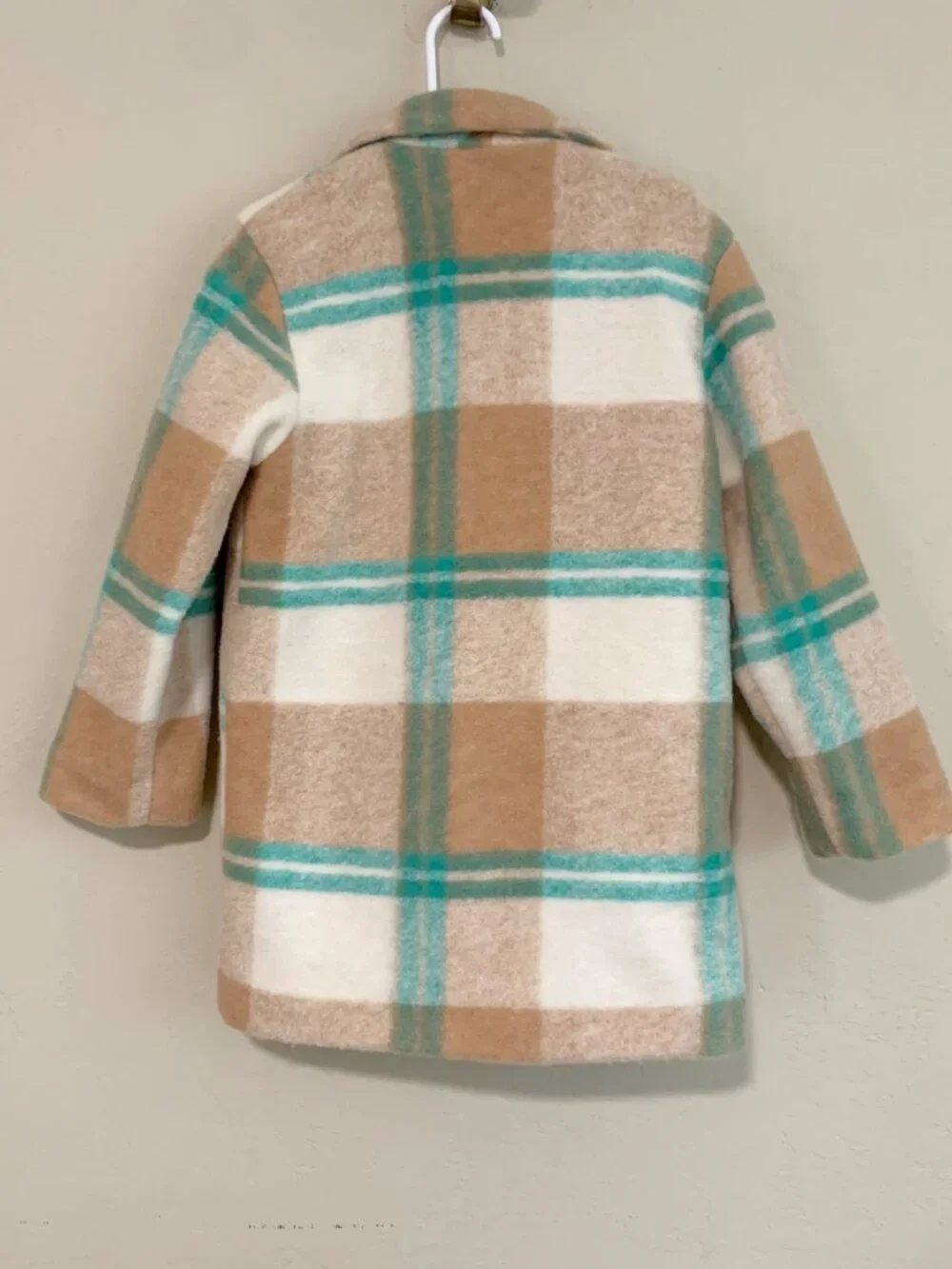H&M Plaid Pea Coat NWT • 6 Years